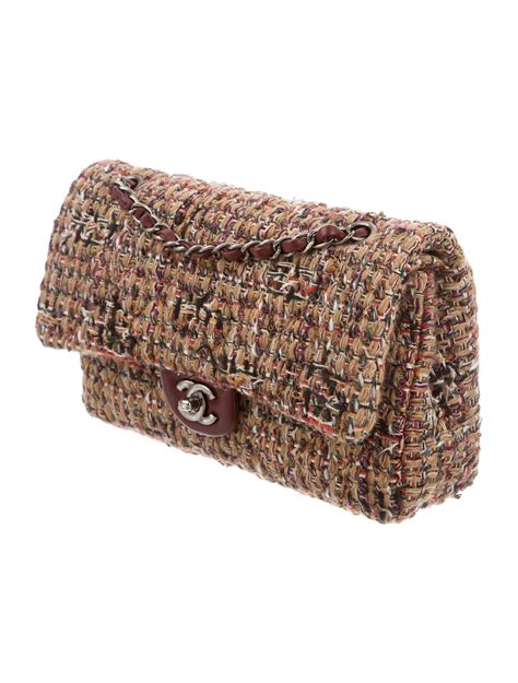 chanel tweed round bag|Chanel tweed medium bag.